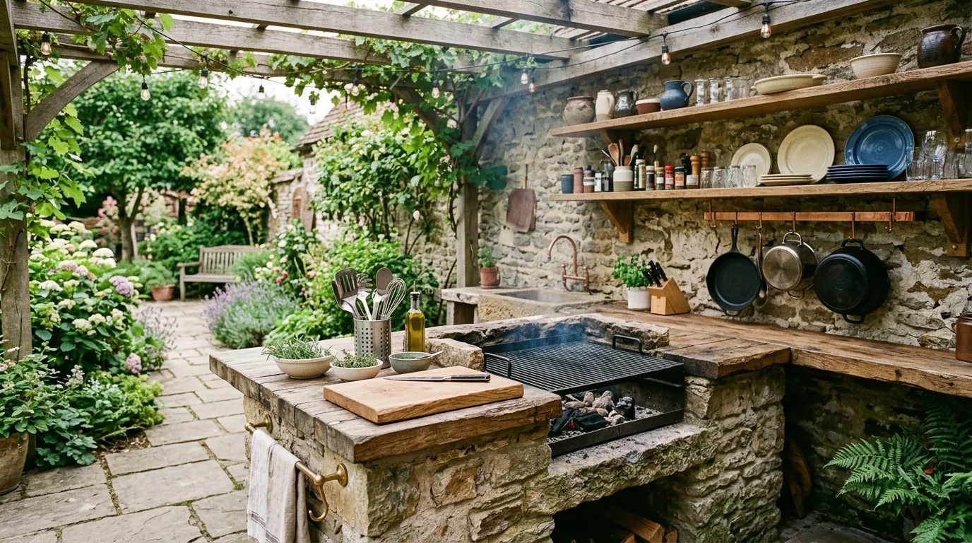 Choose durable countertops for weather and prep